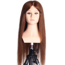 100% human hair training head, cheap training head for hairdressers