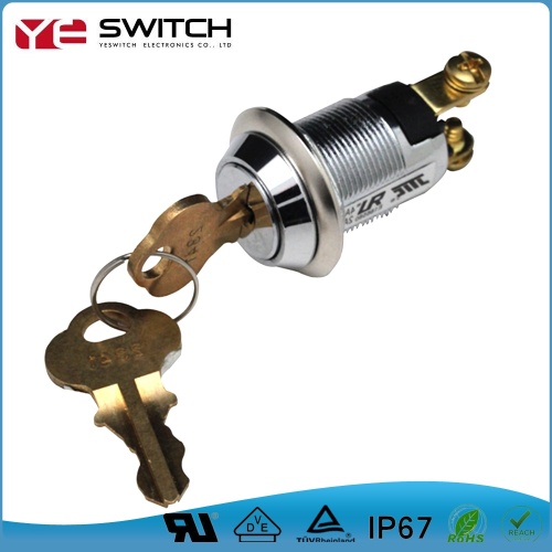 19mm Momentary Key Switch On ligado