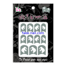 Animal Printing Nail Art Stencils , Popular Design Nail Sticker , Hollowed Out