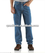 mens stone washed jeans baggy cargo pants trousers with side pockets