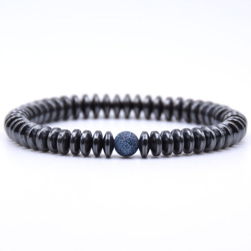 Hematite 8MM Disc Beads Bracelet