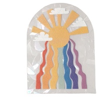 Custom 3D Rainbow Prism Suncatcher Window Clings for Bird Safety and Decor