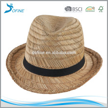 mens fedora straw hat