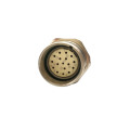 M23 fester Stecker 17pin männlicher Stecker im Uhrzeigersinn