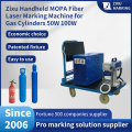 Handheld MOPA Fiber Laser Marking Machine for Gas Cylinder 50~100W