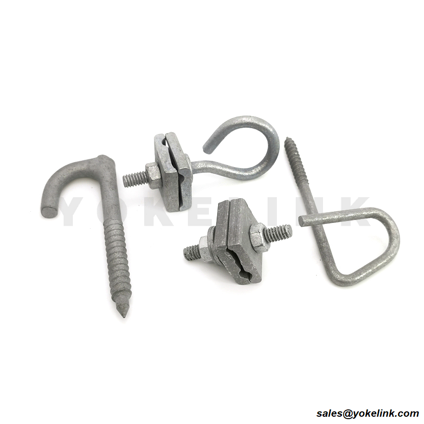 1/4" до 7/16" Messenger Strand Хардуерна скоба за закрепване на тел