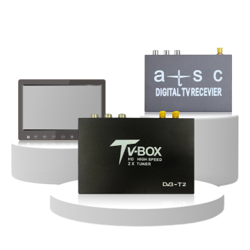 MULTI PLP Digital TV Receiver for Car with 4 Tuners