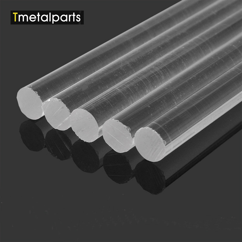 Custom made cut color large diameter transparent clear PMMA acrylic rods tubes