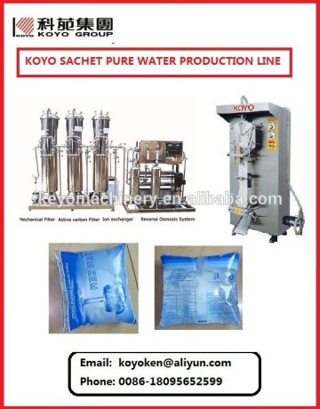 koyo water machins/sachet water production line