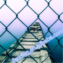 Building site PVC/PE dipped coating Chain Link Fence