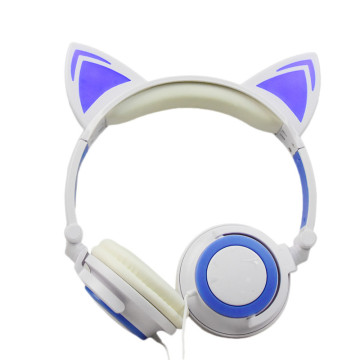 high quality cat ear portable headphone beautiful
