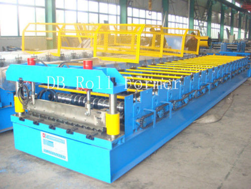 Uncoiler And Recoiler Corrugated Roll Forming Machine With Galvanized Board For Furniture