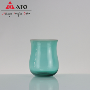 Medieval glass sake cup green white wine cup