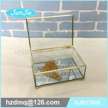 manufactory high quality glass jewellry box glass storage box