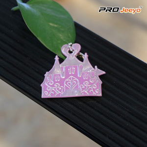 Pendentif enfant Castle Viz rose