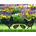 Metal Rooster Decorative Garden Stakes