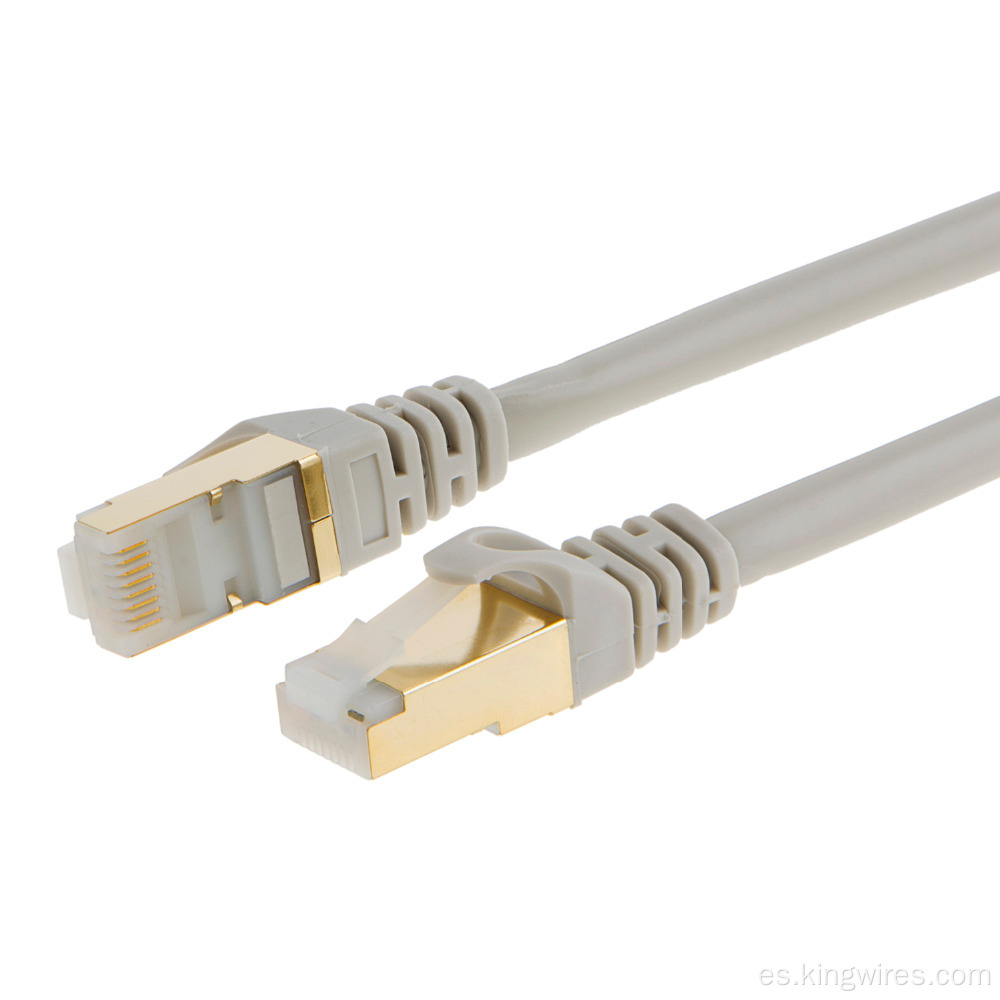 Cable Ethernet Cat7 de 100 pies de color gris