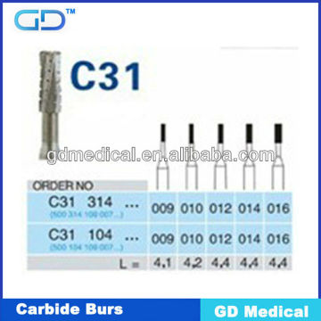 HOT SELLING dental drills/carbide dental drills/ROUND dental drills DCB-C31