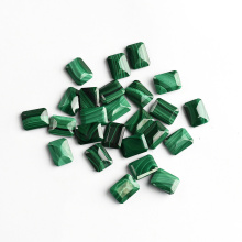 Malachite Rectangle Cut Cabochon Gemstone Calibrated Stone