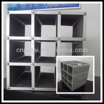 Aluminum foam lattice silencer acoustic silencer