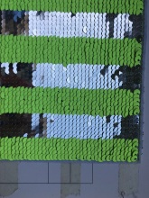 Fashion backpack patches custom sequin beads embroidered