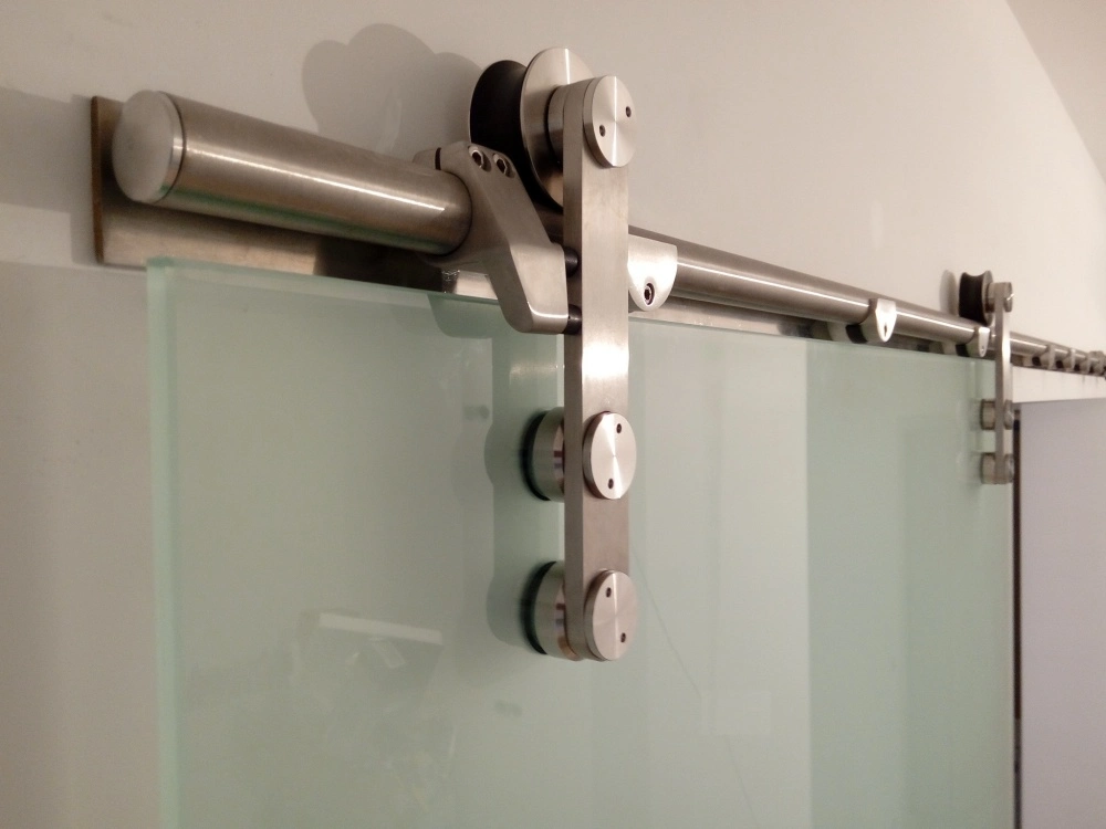 Custom Panel Interior Sliding Bathroom Shower Barn Style Doors Track Rollers Kit