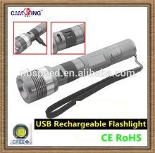 USB Rechargeable led Flashlight,aluminum zoom flashlight,cree led torch flashlight