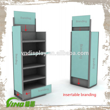 Knockdown display rack , flatpack display rack , portable retail display rack , pop floor displays
