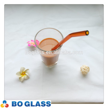 Customer designed straight glass straw&bent glass straw for promotion