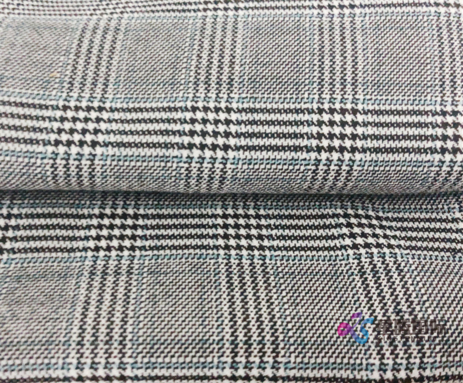 Glen Plaid TR Stretch Fabric