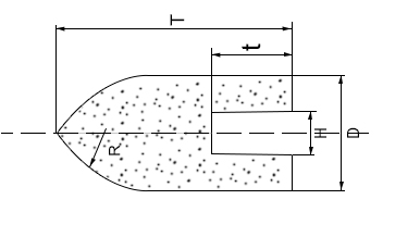 Straight Shank Conical Shaped Head Mounted Abrasive Grinding Head Points Stone