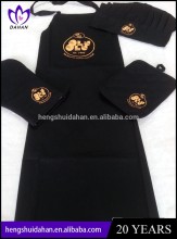 100% cotton printing custom kitchen apron set