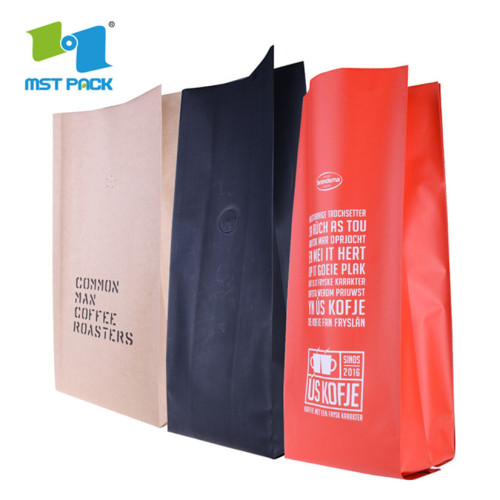 Bolsa de papel Kraft marrón con logotipo impreso 100% reciclado personalizado