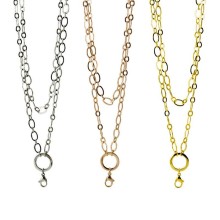 Wholesale colourful waterdrop extender chain floating locket chains,cheap stainless steel women link chain necklace jewelry