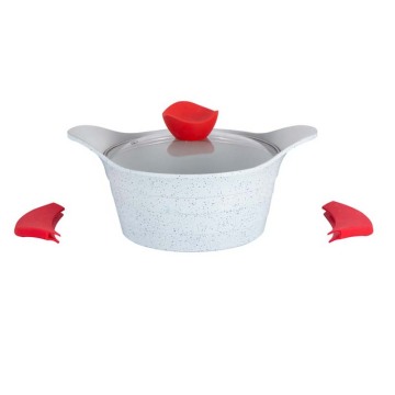 Hot Selling Non-Stick Cookware Sets: Lines Shape Non-Stick Pots