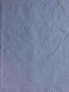 Polyester flower 3d emboss fabric