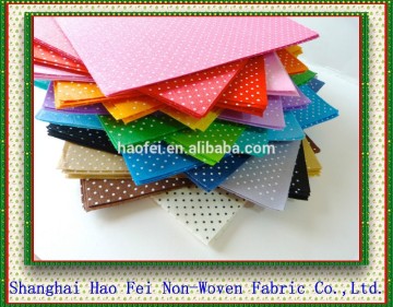 Nonwoven fabric printed felt