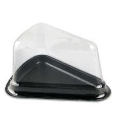 Plastic food container clear triangle PET cake box