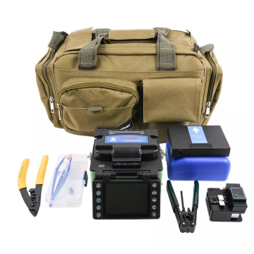 Jilong KL-500E Mini Fiber Fusion Splicer with Detachable SOC Clamps