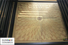 decorative flower ceramic floor tile carpet tile