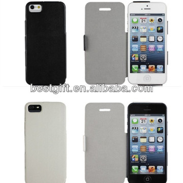 flip leather phone cases for iphone 5 leather sleeve