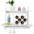 Wholesale Wall Mounted Wooden Display Bottle Wine Rack