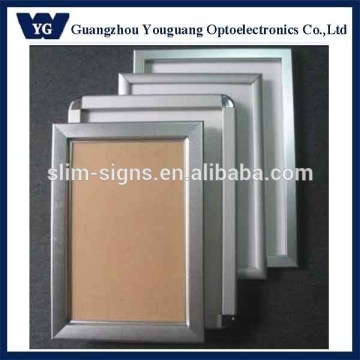 Various type extruded aluminum sign frame plexiglass poster holder
