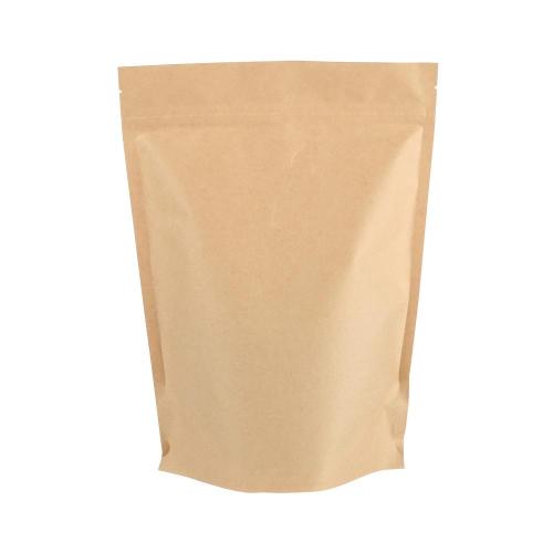 Zipper Compostable Kraft Papel Bolsas de alimentos Powder Bolsa