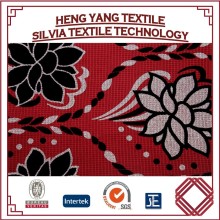 2015 Latest Printed Flocking Fabric, Polyester Linen Backing fabric