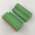 10 pin 12-24 AWG pluggable spring terminal block