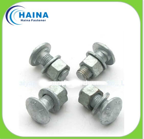 Hot Galvanizing Pan Head Guardrail Bolts with Nut and Washers