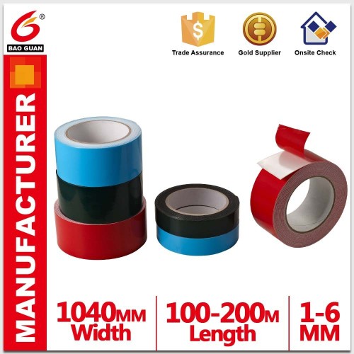 For motorcycle label adhesive glue PE acrylic foam tape