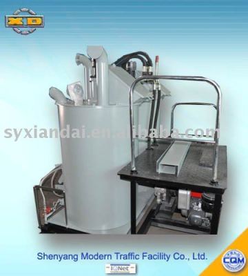 Twin cylinder thermoplastic paint preheater