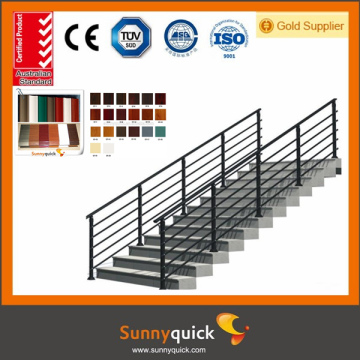 Aluminum house railing Guangzhou manufacturer descend stairs aluminum handrail